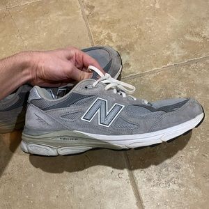 New Balance 990v3 Gray US12 Wide RARE USA